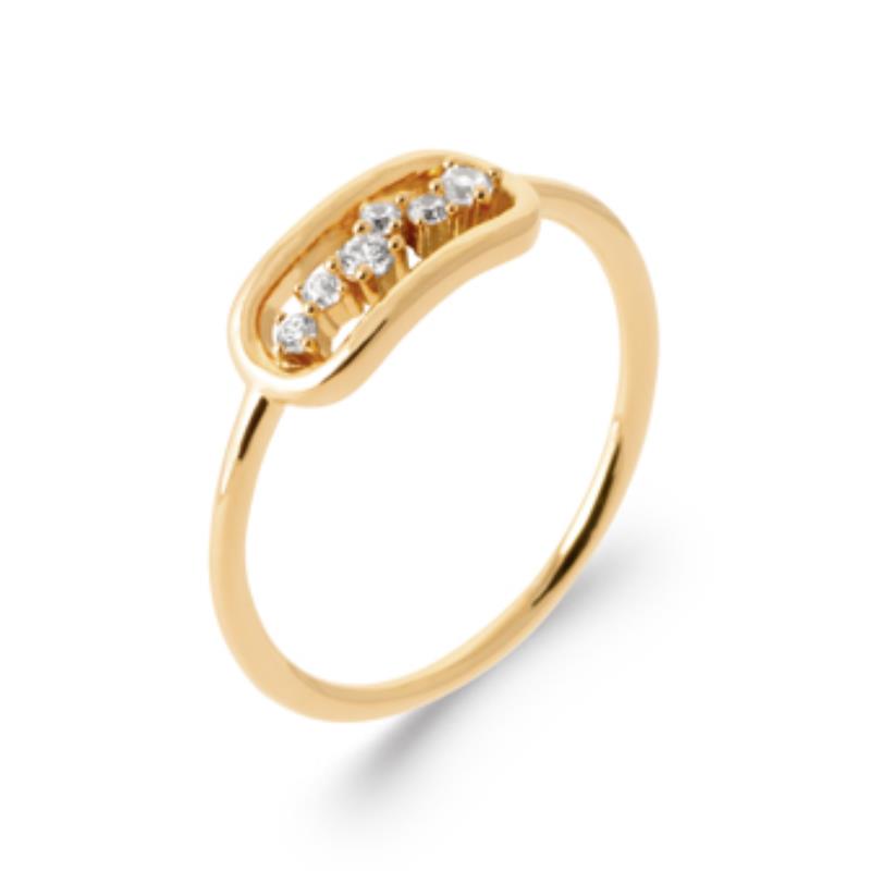 Coque de Nacre Bague plaqué or 2959010