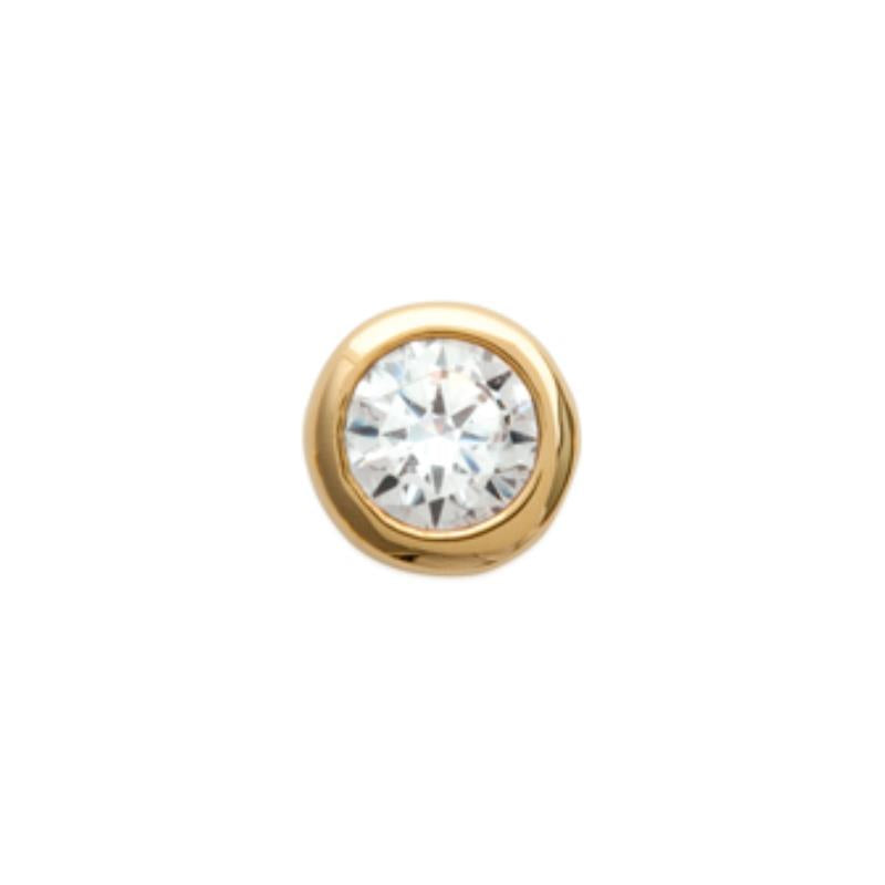 Coque de Nacre Boucle d'oreille à l'unité plaqué or 25115103U