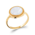 Coque de Nacre Bague plaqué or 2285204