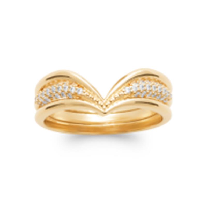 Coque de Nacre Bague plaqué or 2976710