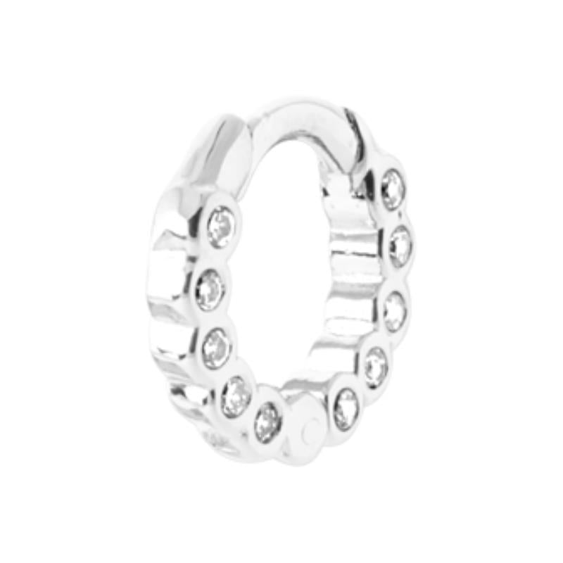 Coque de Nacre Créoles argent 1676110