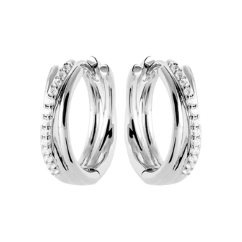 Coque de Nacre Créoles argent 1661310