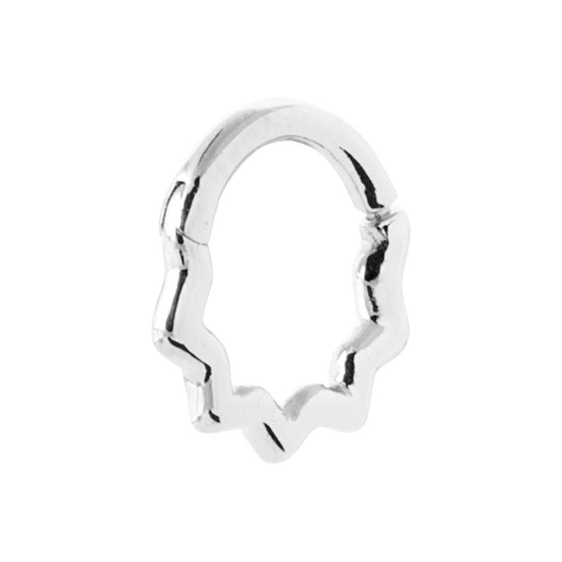 Coque de Nacre Créoles argent 7677700