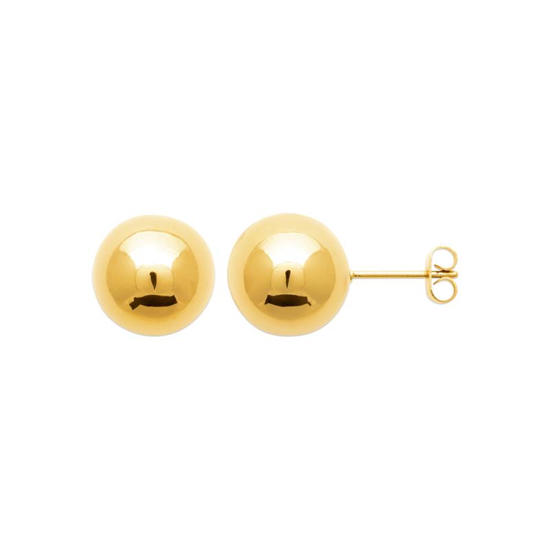 Coque de Nacre Puces d'oreilles acier doré 3123109