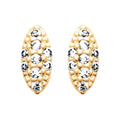 Coque de Nacre Puces d'oreilles plaqué or 23077310