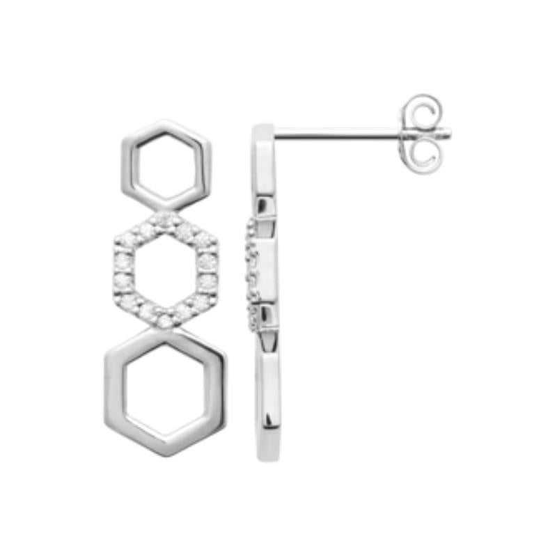 Coque de Nacre Puces d'oreilles argent 13069010