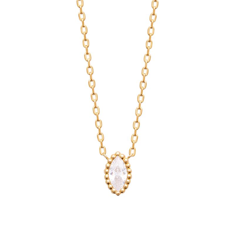 Coque de Nacre Collier plaqué or 973568