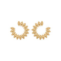 Coque de Nacre Puces d'oreilles plaqué or 23017300