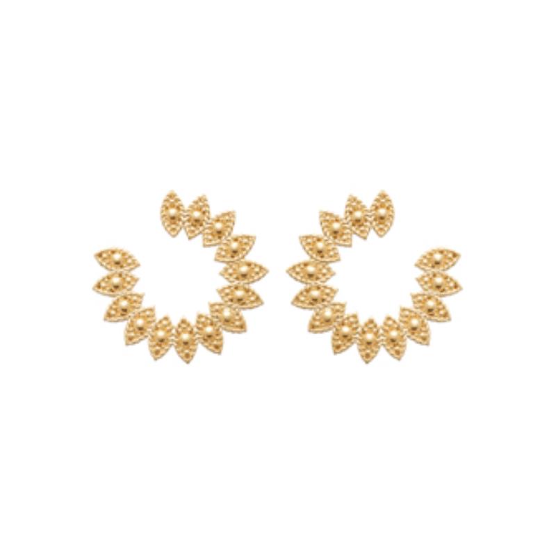 Coque de Nacre Puces d'oreilles plaqué or 23017300