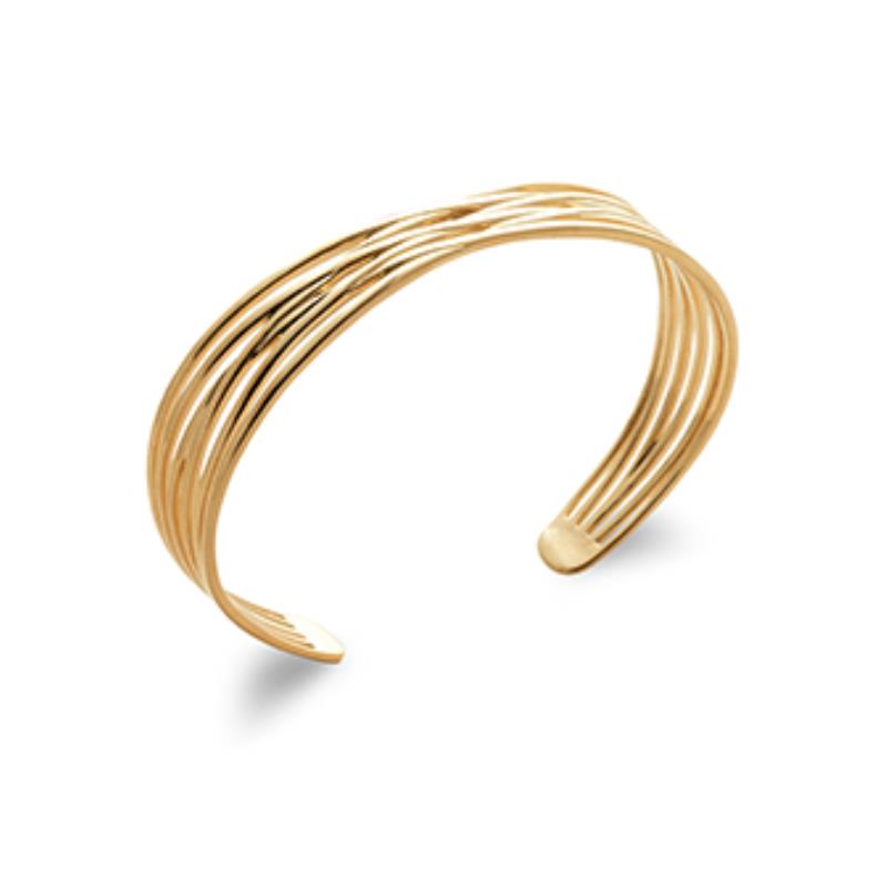 Coque de Nacre Bracelet jonc plaqué or 921818