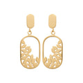 Coque de Nacre Boucles d'oreilles pendantes plaqué or 23026100