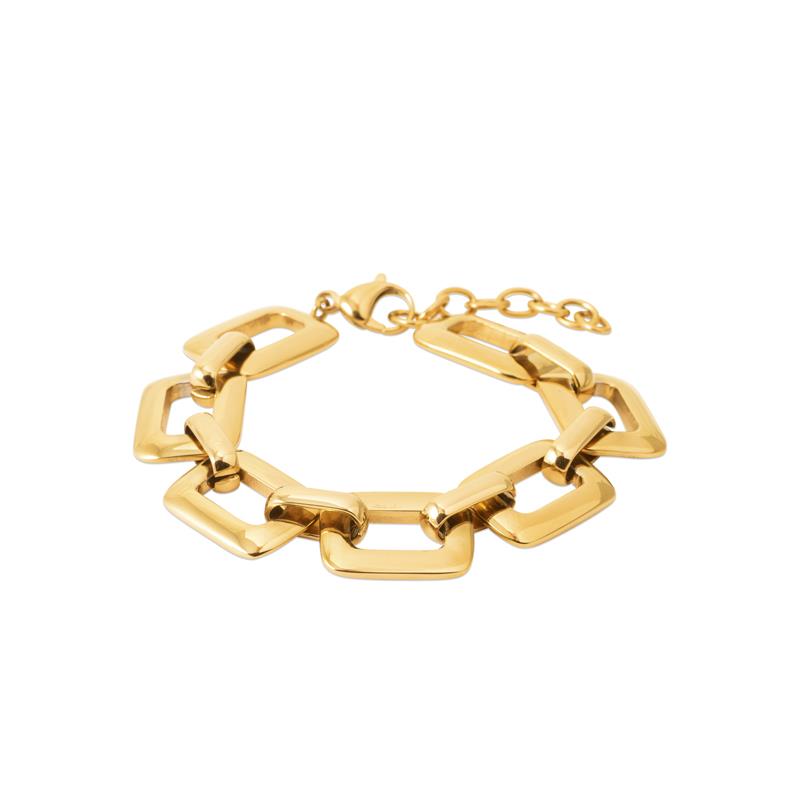 Coque de Nacre Bracelet acier doré 312374