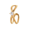 Coque de Nacre Bague d'oreille plaqué or 2592310
