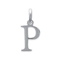 Coque de Nacre Pendentif initiale argent 18750016