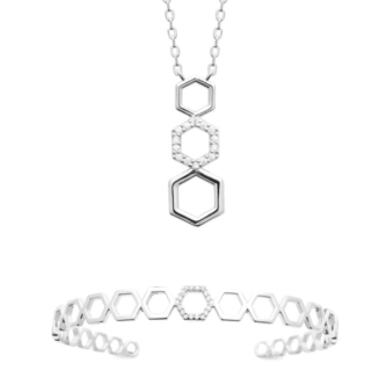 Coque de Nacre Collier argent 874181