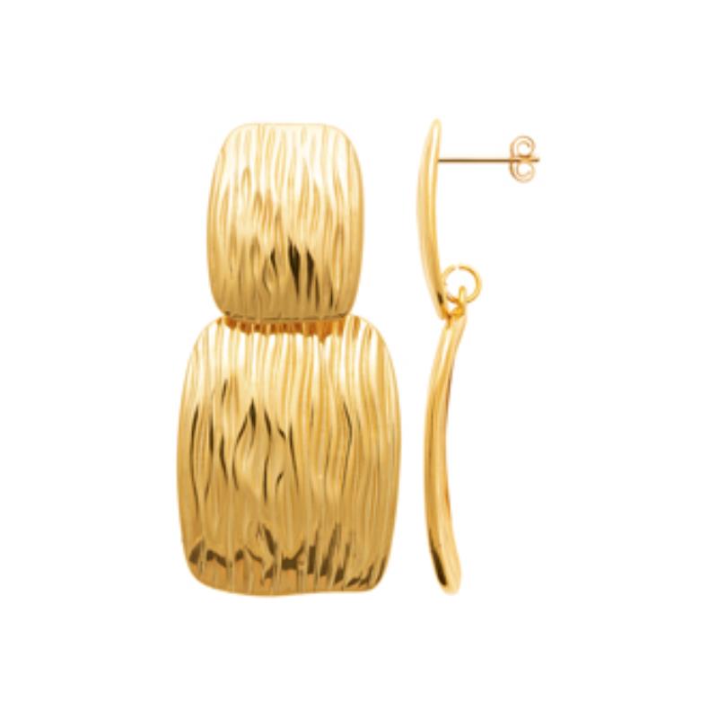 Coque de Nacre Boucles d'oreilles acier doré 3115509