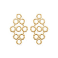 Coque de Nacre Boucles d'oreilles pendantes plaqué or 23036700