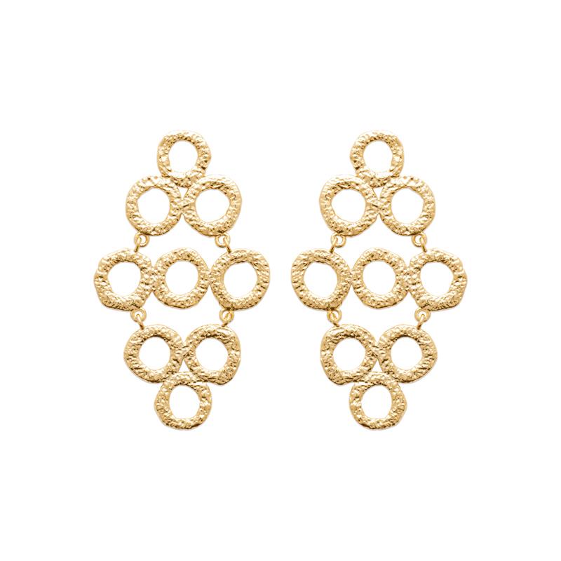 Coque de Nacre Boucles d'oreilles pendantes plaqué or 23036700
