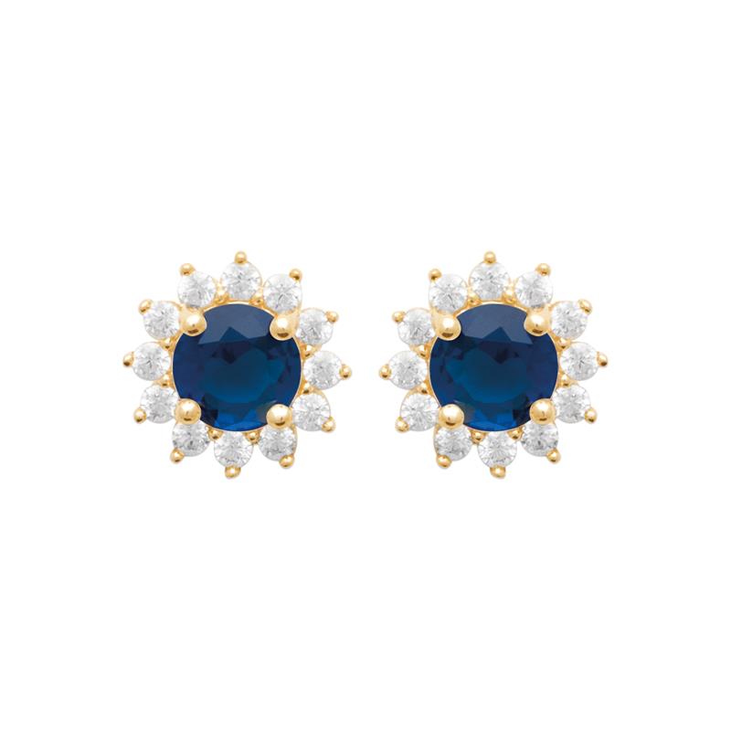 Coque de Nacre Puces d'oreilles plaqué or 23045740
