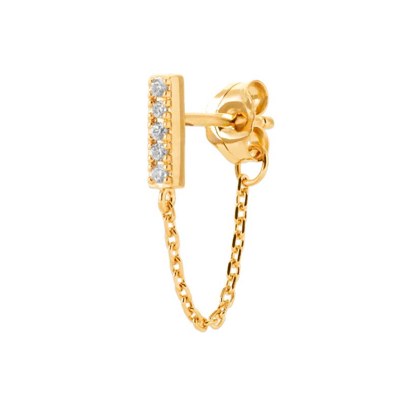 Coque de Nacre Boucle d'oreille à l'unité plaqué or 23058010U