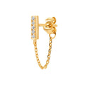 Coque de Nacre Boucle d'oreille à l'unité plaqué or 23058010U