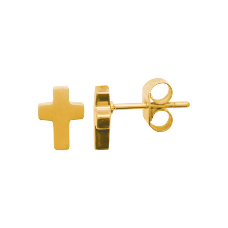 Shark'N Stones Puces d'oreilles acier doré 3136609