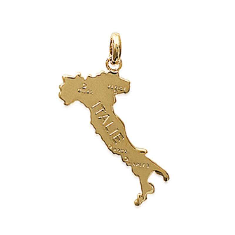 Coque de Nacre Pendentif carte plaqué or 2845700