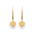 Coque de Nacre Boucles d'oreilles pendantes plaqué or 2567704