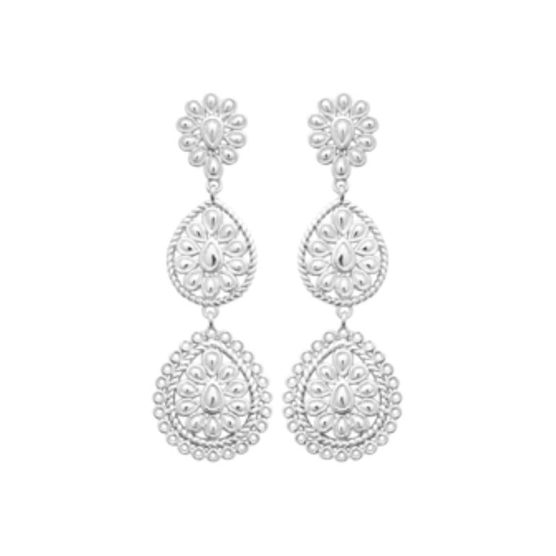 Coque de Nacre Puces d'oreilles argent 73058800