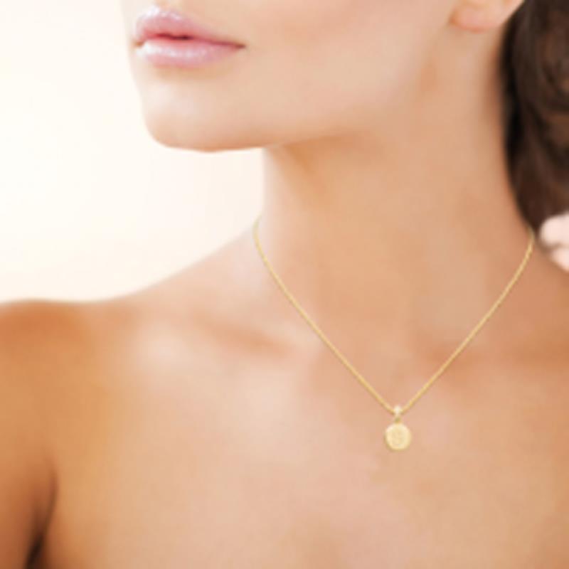 Coque de Nacre Pendentif initiale plaqué or 2775719