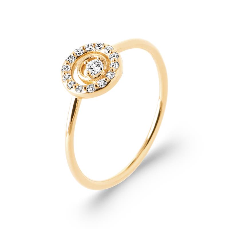 Coque de Nacre Bague plaqué or 20022710