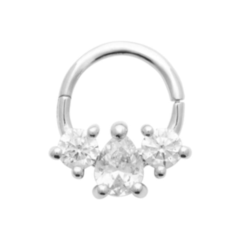 Coque de Nacre Créoles argent 1675410