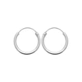 Coque de Nacre Créoles argent 102216