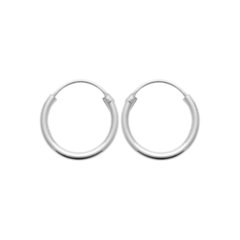 Coque de Nacre Créoles argent 102216