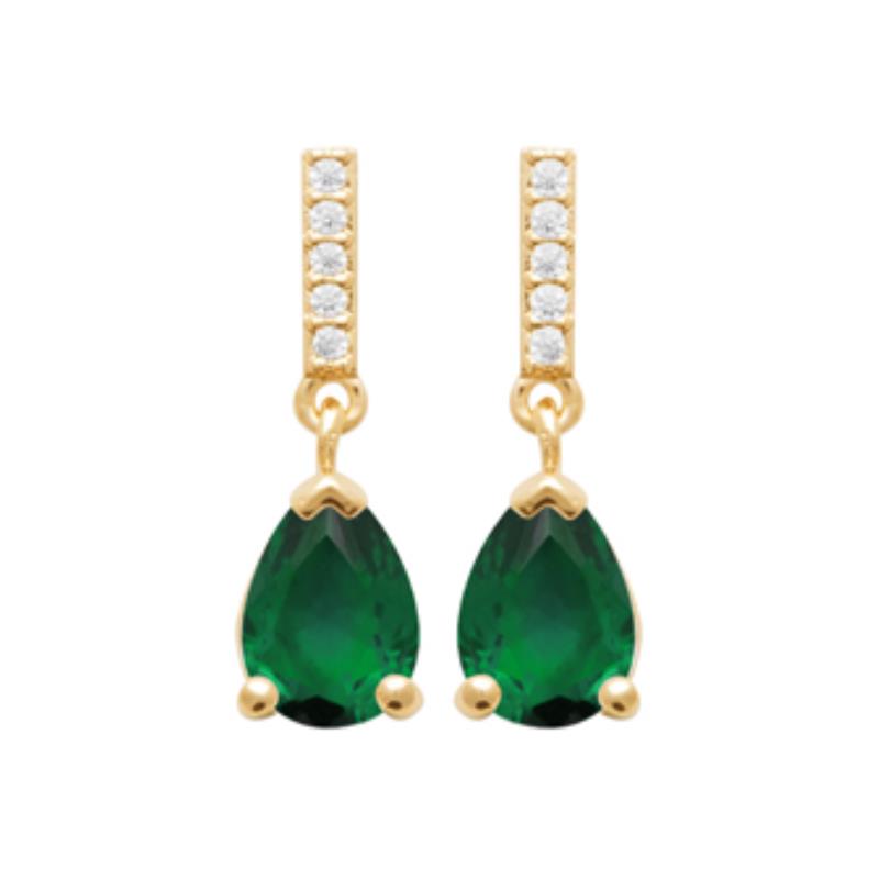Coque de Nacre Boucles d'oreilles pendantes plaqué or 23046150