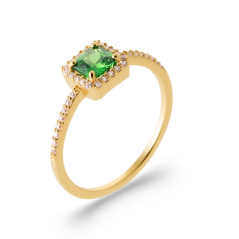 Coque de Nacre Bague solitaire plaqué or 2952650