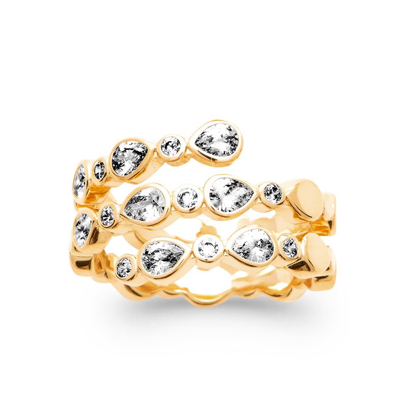 Coque de Nacre Bague plaqué or 20015410