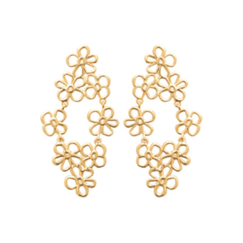 Coque de Nacre Boucles d'oreilles pendantes plaqué or 23064500