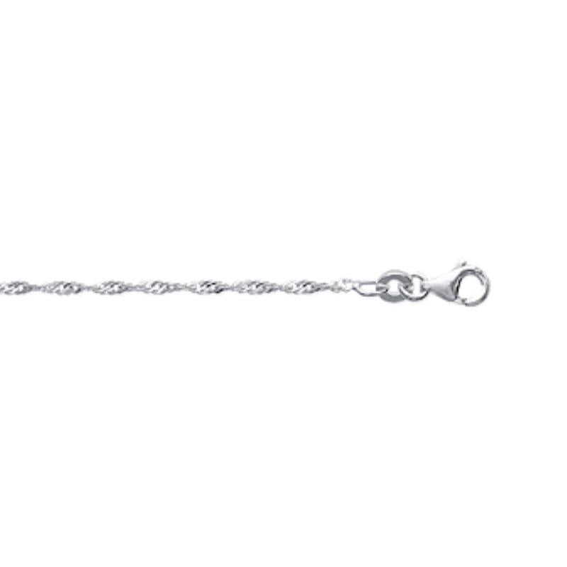 Coque de Nacre Chaîne maille singapour argent 186004