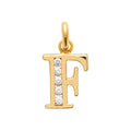 Coque de Nacre Pendentif initiale plaqué or 28601106