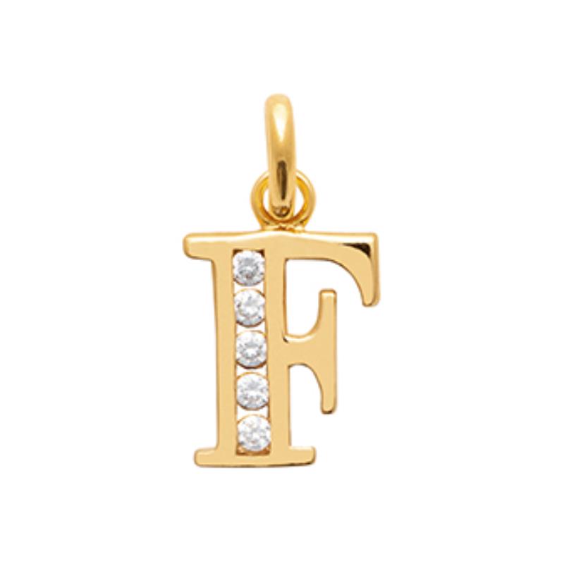 Coque de Nacre Pendentif initiale plaqué or 28601106