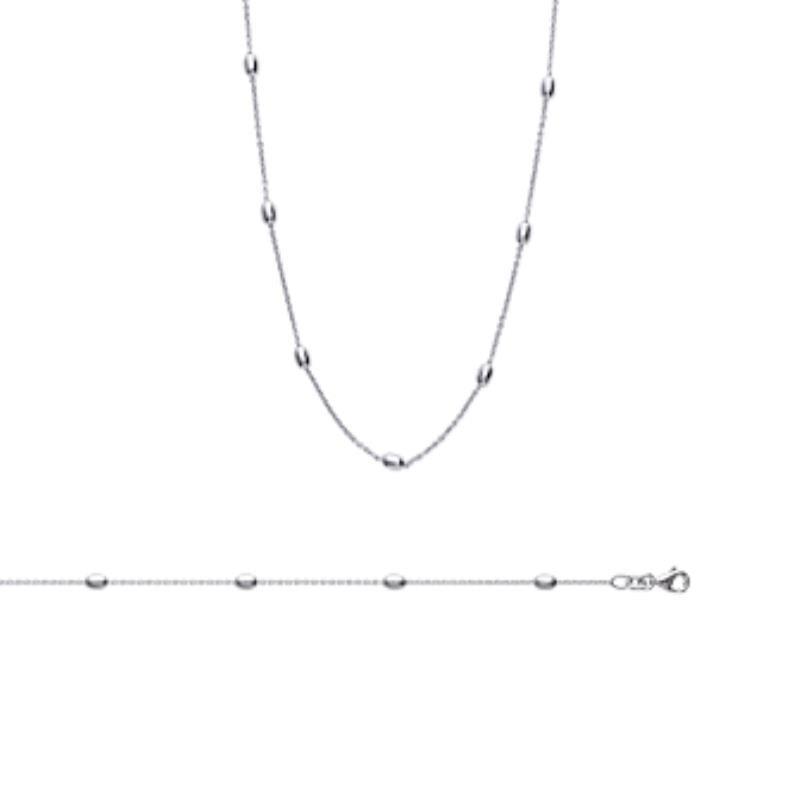 Coque de Nacre Chaîne argent 721401