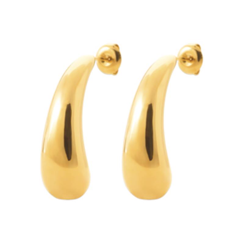 Coque de Nacre Boucles d'oreilles acier doré 3117109