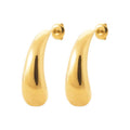 Coque de Nacre Boucles d'oreilles acier doré 3117109