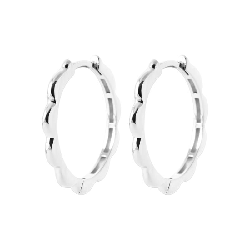 Coque de Nacre Créoles argent 7683600