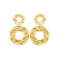 Coque de Nacre Boucles d'oreilles pendantes acier doré 3122109