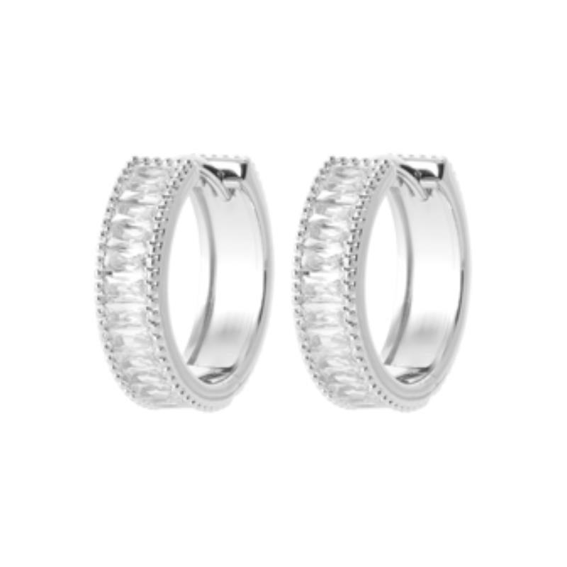 Coque de Nacre Créoles argent 1674010