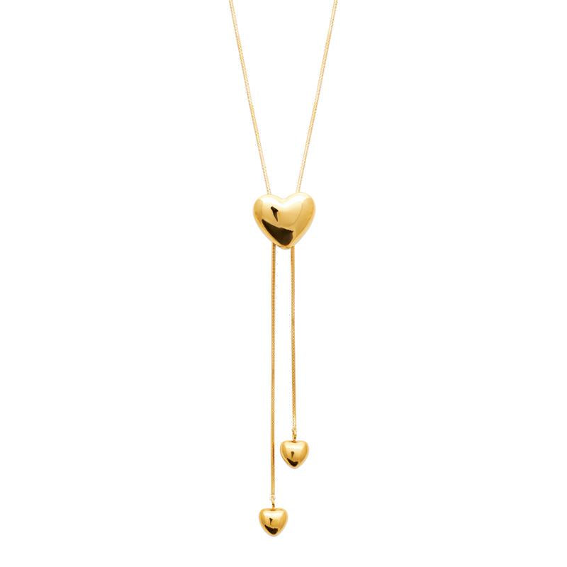 Coque de Nacre Collier acier doré 312316