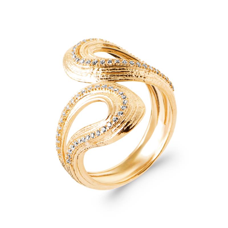 Coque de Nacre Bague plaqué or 20015810