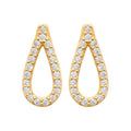 Coque de Nacre Puces d'oreilles plaqué or 23029710